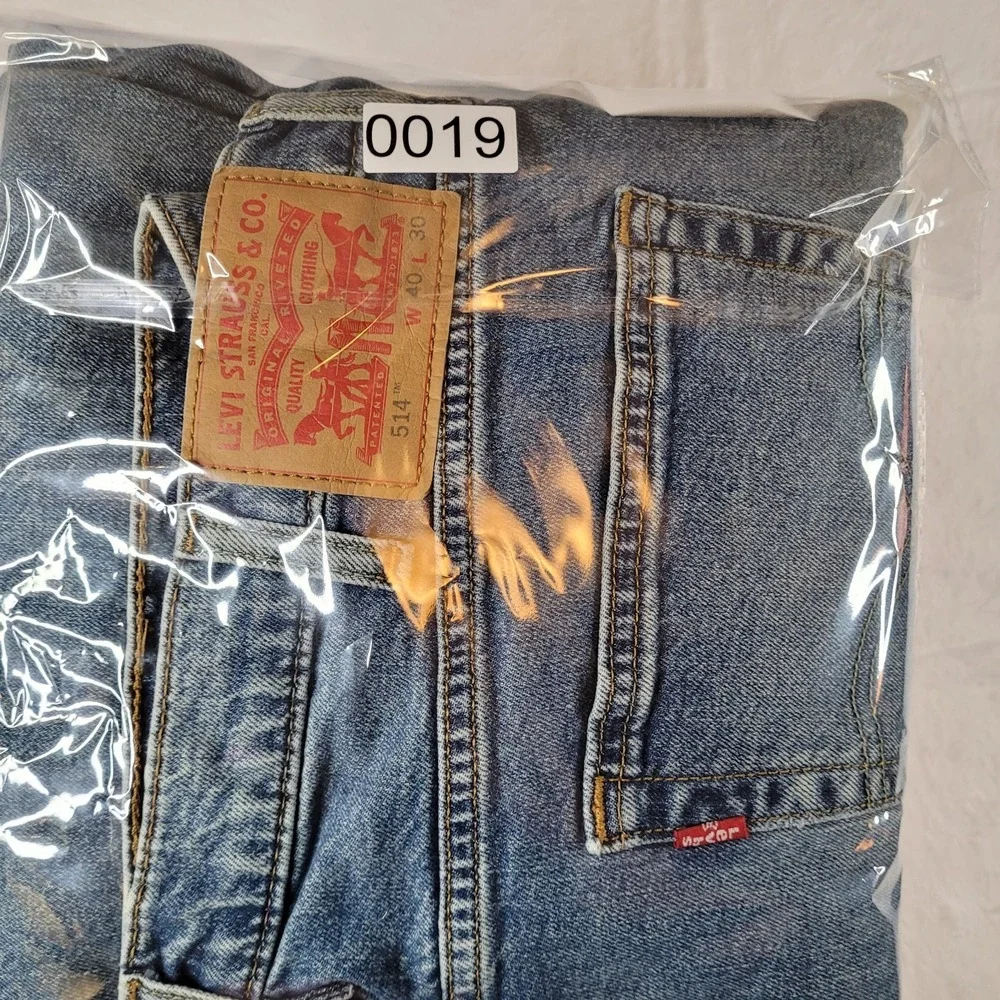 Levi Strauss & Co 514 Denim Collection Straight Blue Wash Jeans Men W40 L30